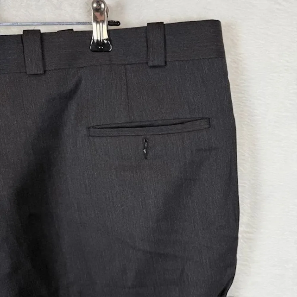 Ashbridge 100%‎ Wool Pleated Dress Pants Charcoal Gray Size 40 Business Trousers